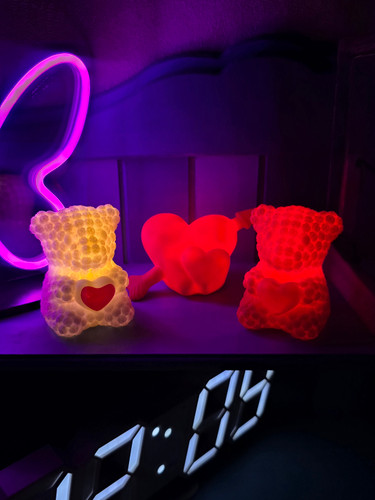 چراغ خواب باطری خور مدل قلب تیر خورده