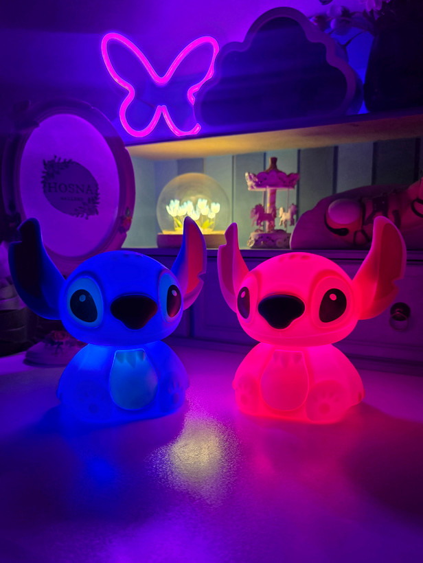 شب خواب استیچ آبی و صورتی