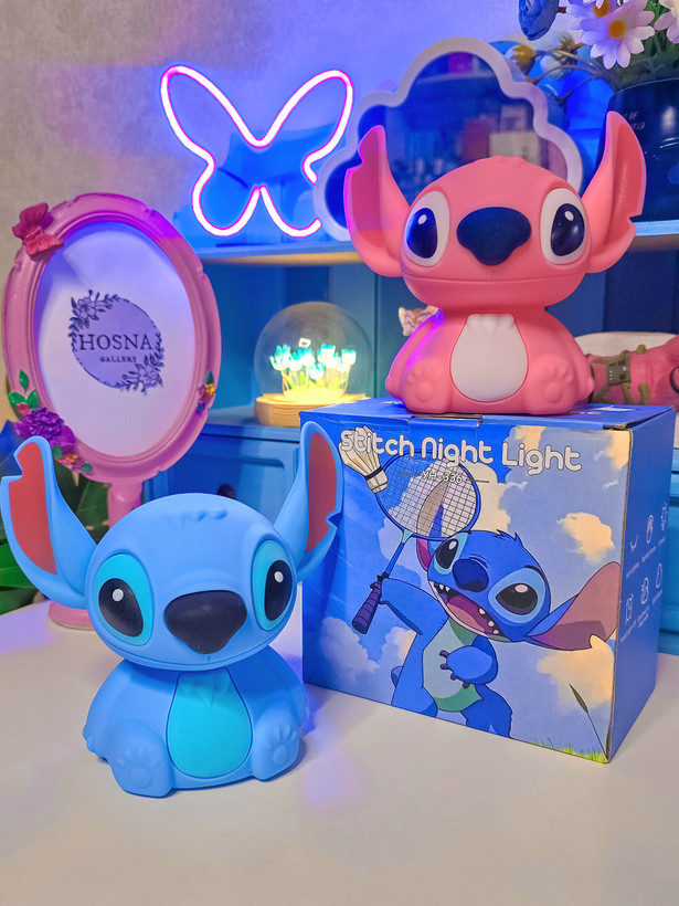 عروسک استیچ آبی و صورتی