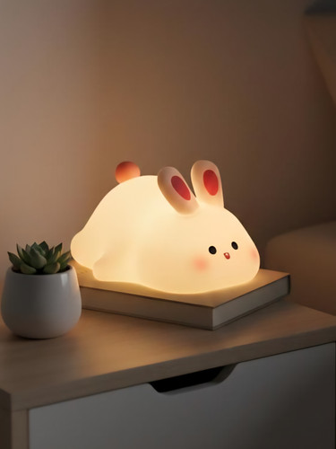 چراغ خواب سیلیکونی خرگوش هفت رنگ