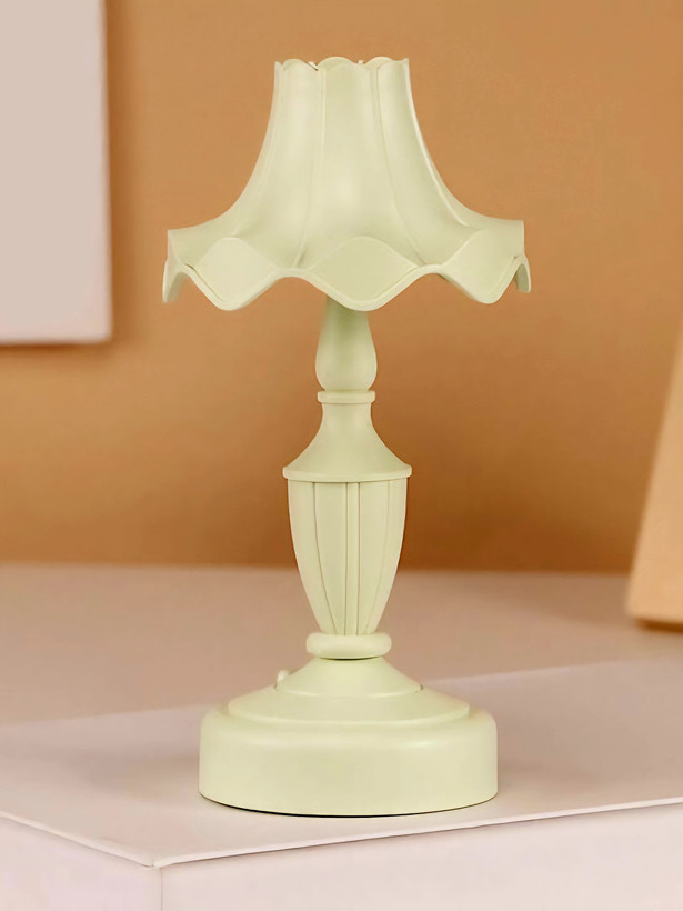 آباژور و چراغ خواب مینیمال سبز پاستلی رومیزی شارژی