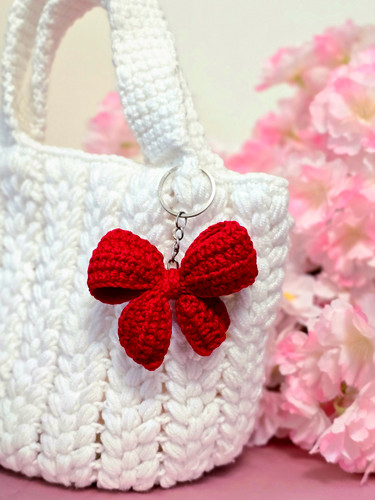 جاکلیدی پاپیون بافت قرمز